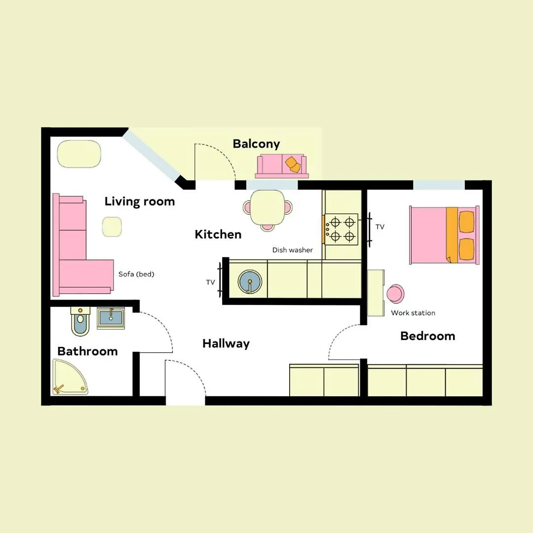 Oceanic & Trendy Two Bedroom Apartment With Free Parking 헬싱키